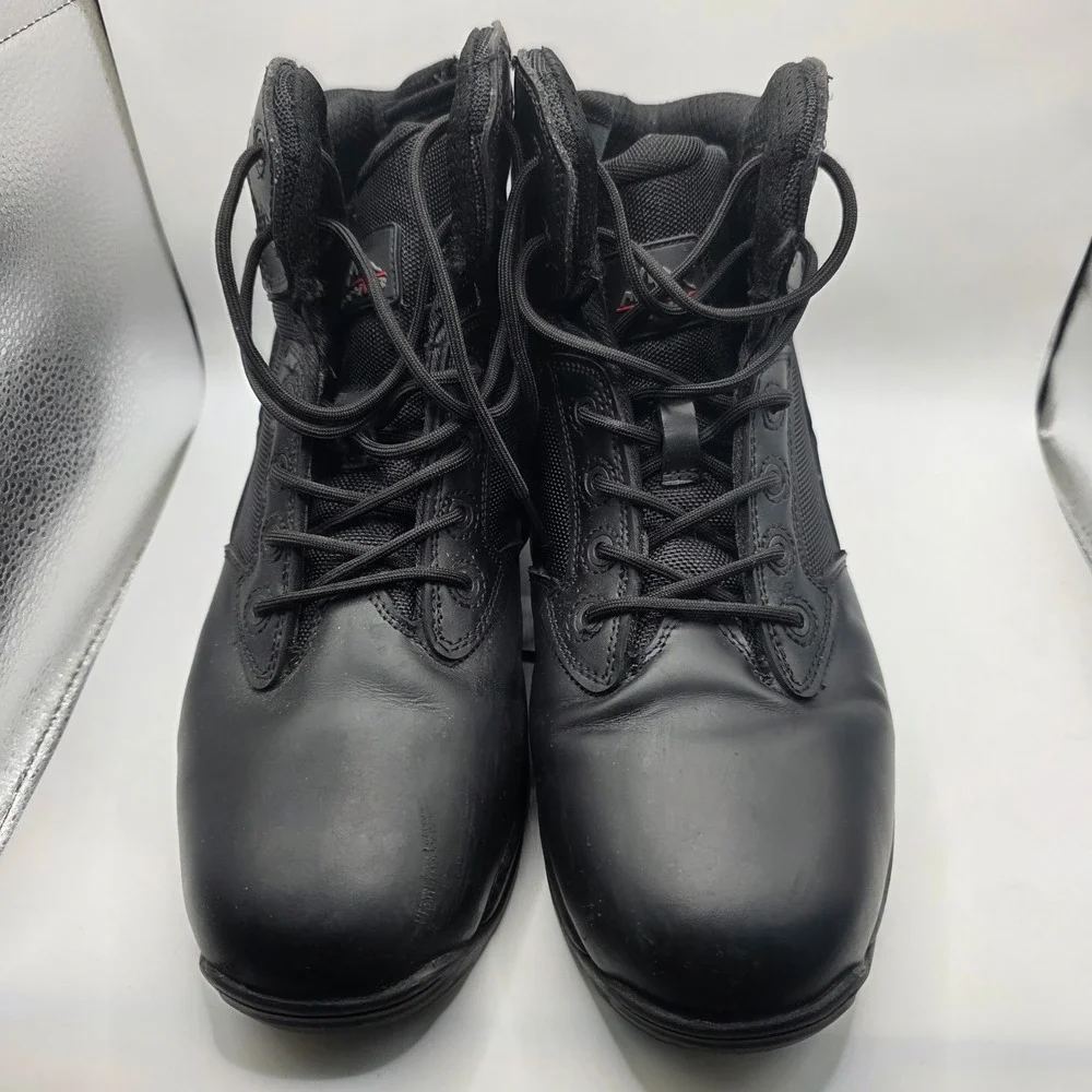 Nortiv8 Mens Military Tactical Boots Black Side Zip Work Combat Boots Size 10.5